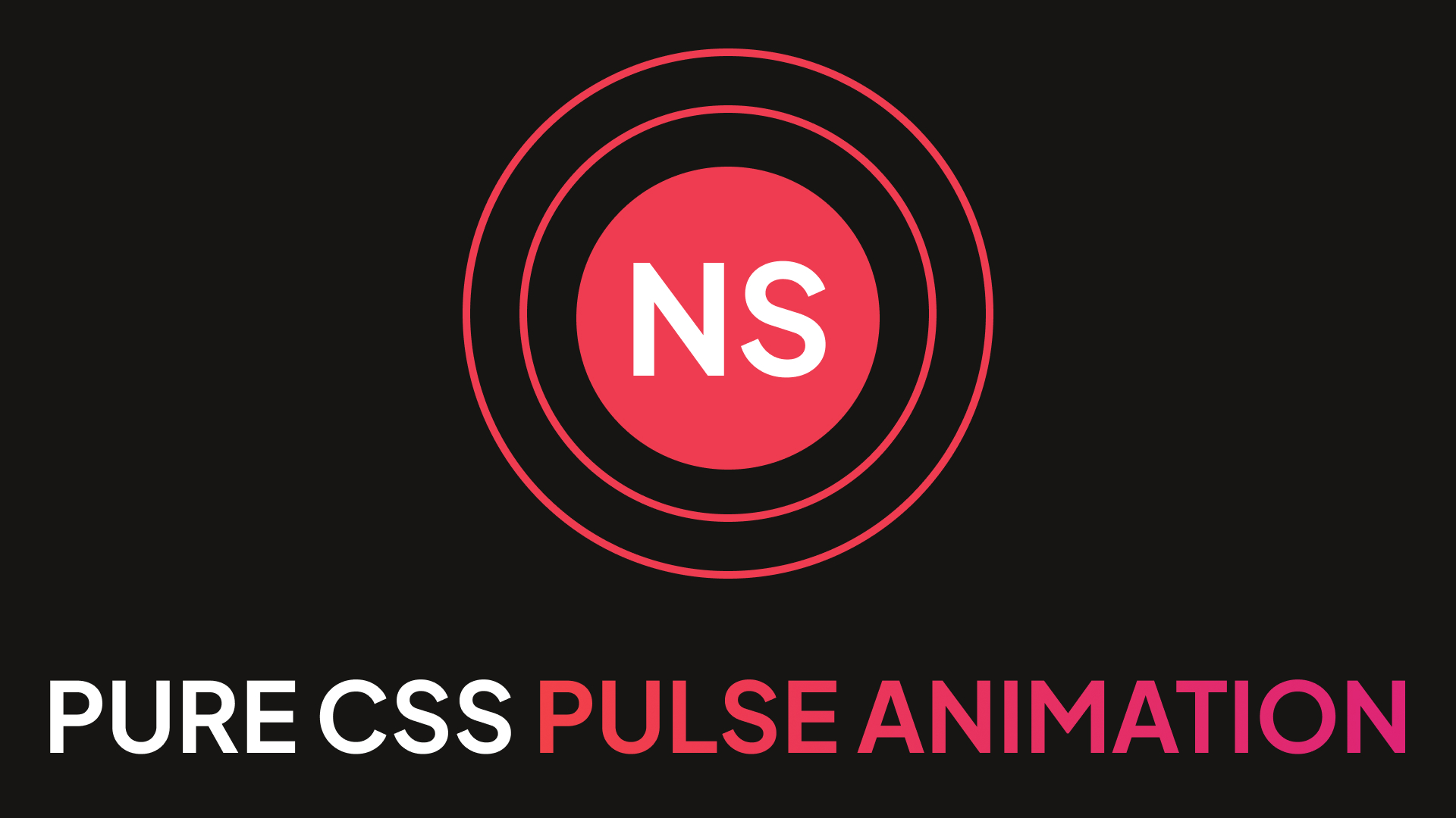 Pure CSS pulse animation