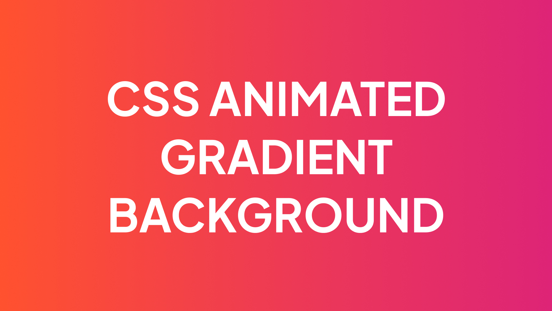 CSS animated gradient for background