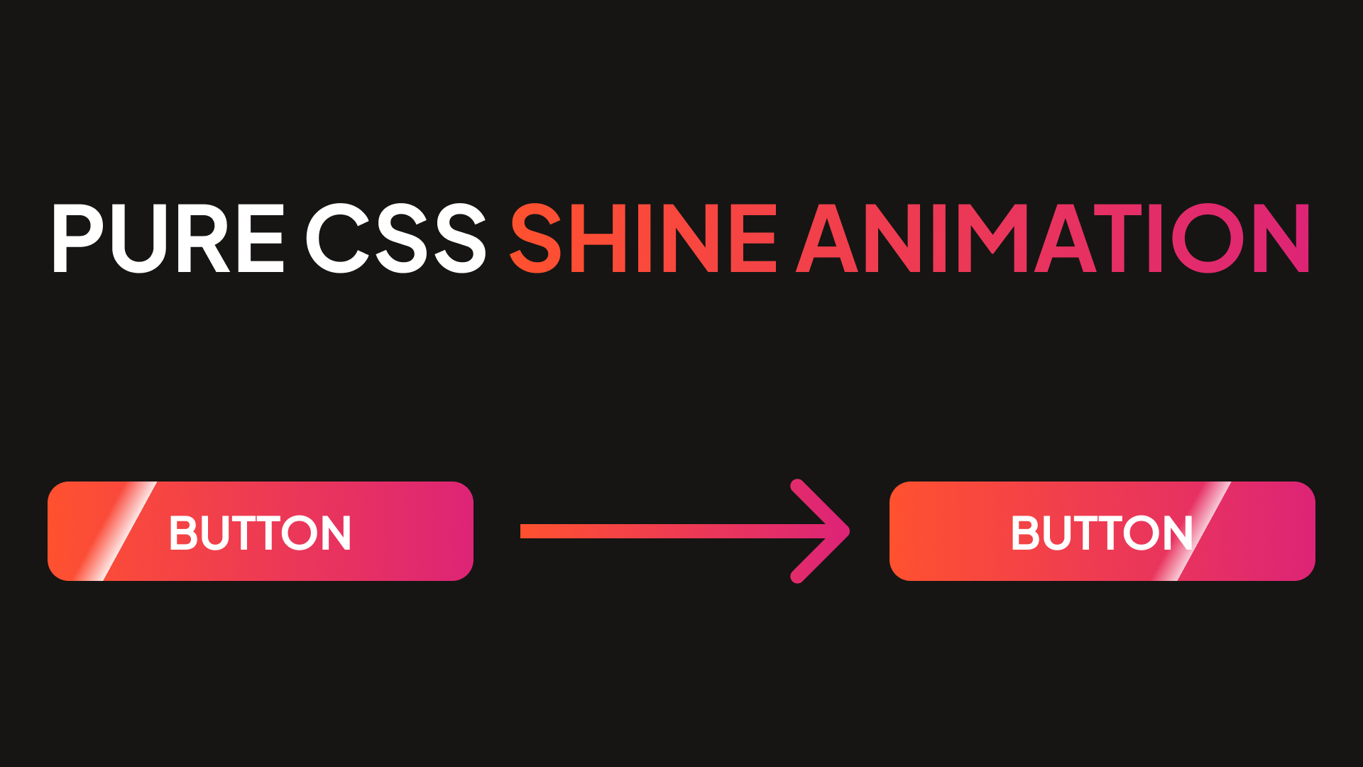 Pure css shine animation